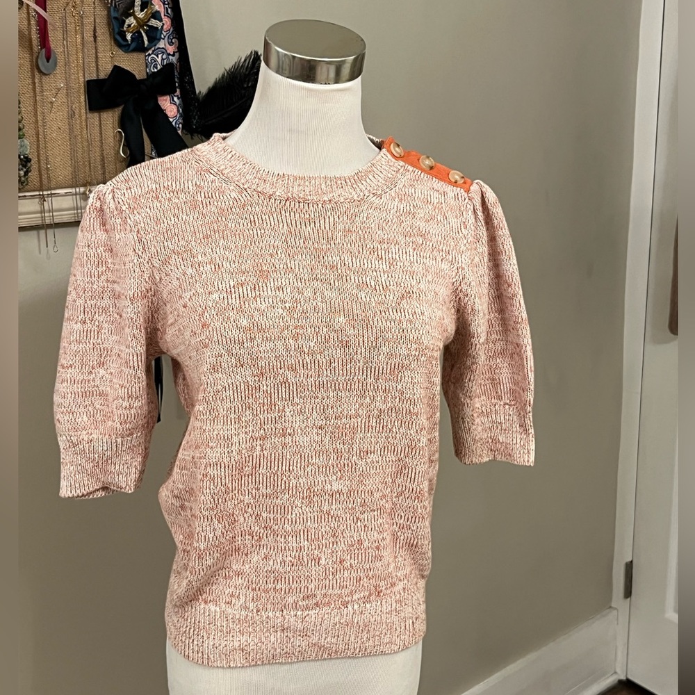 Anthropologie Short Sleeve Sweater
